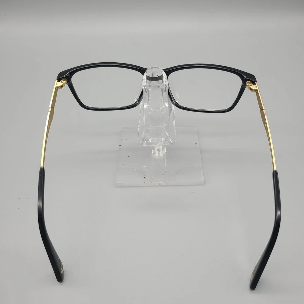 Police VPL986K COL 0700 Black Gold Rectangular Eyeglass Frames 145mm
